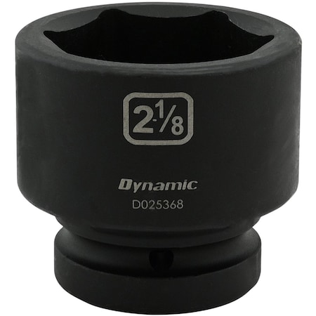 Dynamic 1" Drive Standard Socket, Black Phosphate, Tools 2-1/8" X 1" Drive, 6 Point Standard Length D025368